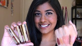 Review Milani Color Statement Lipsticks in Naturals amp Browns [upl. by Namso]