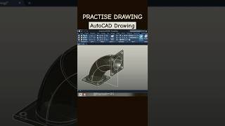 3D AUTOCAD PRACTISE DRAWING  AutoCAD Drawing Elbow [upl. by Hesther]