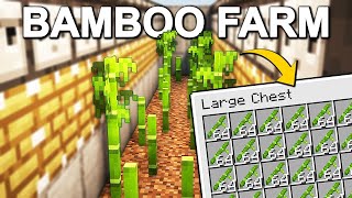 Easy Bamboo Farm Minecraft 121 [upl. by Jami74]