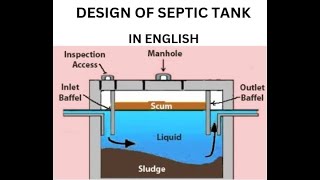 DESIGN OF SEPTIC TANK [upl. by Bowe]