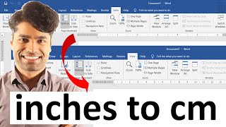 How to change inches to cm in Word [upl. by Woodley]