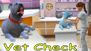 Vet Pets  Dogs amp Cats Care Medical Hospital Lets Play Sims 4 Cookie Swirl C [upl. by Tegdig]