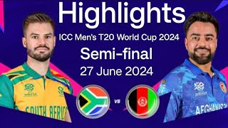 sa vs afg t20 world cup 2024 semi final highlights  south africa vs afghanistan semi final 2024 [upl. by Neelat]