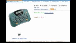 Brother PT65 Portable Label Printer [upl. by Pyszka]