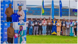 FERWAFA in partnership with FIFA have donated football equipments to women teams U17 League [upl. by Whittemore]