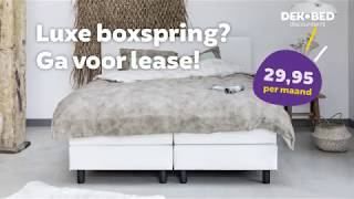 Boxspring Hera compleet met pocketvering matras  2995 pm  Boxspring Lease van DekbedDiscounter [upl. by Sophronia361]