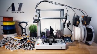 Bambu Lab A1 Combo  AMS 3D Printer  Unbox amp Setup [upl. by Yusem]