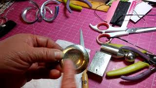 Como hacer joyeria de aluminio recicladoupcycled soda cans necklace and brrooch  1 [upl. by Einahc648]