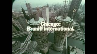 Braniff Eleven Nonstops to Chicago from Dallas TV Commercial 1967 [upl. by Eicats]