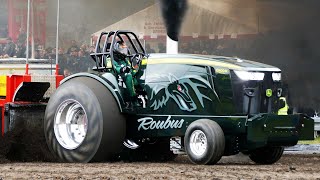 Roubos  NEW Prostock Puller at 1 DM in Tractor Pulling 2023 at Brande Pulling Arena [upl. by Strephon]