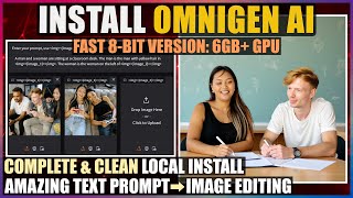 Install OmniGen AI Locally  Fast 8Bit Version 6GB GPU  Amazing Text to Image Editing AI [upl. by Gwenni]