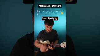 How to play Matt amp Kim  Daylight on the ukulele [upl. by Frederica]