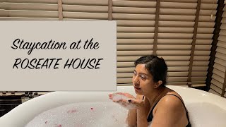 WEEKEND STAYCATION at the Roseate House Delhi  One8 Commune Room Tour amp More  Staycation Vlog [upl. by Ruhtracam]