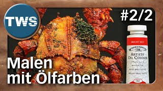 Tutorial mit Ölfarben TabletopMiniaturen bemalen 22  oil paints for miniatures Farben TWS [upl. by Oivat]