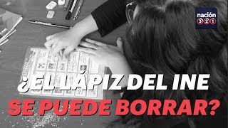 ¿El lápiz del INE se puede borrar [upl. by Akinirt]