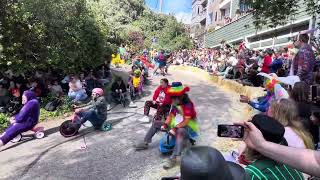 SF’s “Bring Your Own Big Wheel” Race on Easter Sunday 2024 Potrero Hill [upl. by Osbourne]