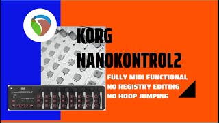 KORG nanoKONTROL2 MIDI setup in 4 minutes flat 2021  Reaper or any DAW [upl. by Loredo886]