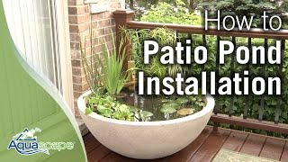 How To Create an Easy Container Water Feature with Aquascapes Patio Pond [upl. by Suirauqram]