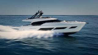 Luxury Flybridge Yacht  Ferretti Yachts 720 Project [upl. by Menis]