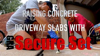 Raising Concrete Driveway Slabs with Secure Set [upl. by Yci]