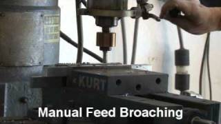 Rotary Broaching on a Bridgeport [upl. by Tik]