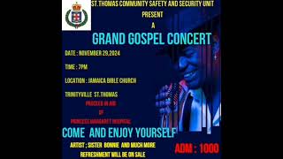 STTHOMAS COMMUNITY SAFETY AND SECURITY UNITPRESENTAGRAND GOSPEL CONCERTDATE [upl. by Willin]