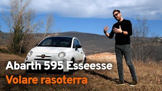 Abarth 595 EsseEsse  Volare rasoterra con 180 CV🕵️‍♂️ [upl. by Clyve]