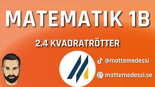 24 Kvadratrötter Ma1b 20242025 [upl. by Anohs]