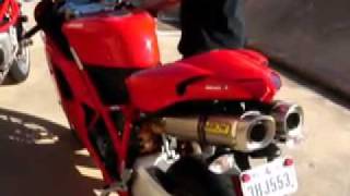 Ducati 1098S Stock Slipons vs Arrow Titanium by Motovation [upl. by Camey759]