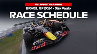 F1 Weekend Schedule Brazil GP 2024 São Paulo [upl. by Batista]