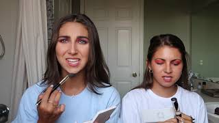 MAKEUP CHALLENGE WITH THE WILKING SISTERS [upl. by Shelman]