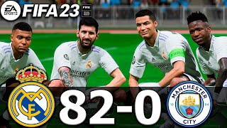 FIFA 23  MESSI RONALDO MBAPPE NEYMAR ALL STARS  REAL MADRID 820 MAN CITY [upl. by Enahpets]