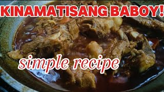 SIMPLENG LUTO NG KINAMATISANG BABOY [upl. by Boot]