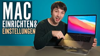 Mac einrichten 10 WICHTIGE Einstellungen für dein MacBook  Apps Tipps und Tricks Deutsch [upl. by Elbam308]