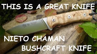 Nieto Chaman Bush Craft Knife 14C28N Review [upl. by Lotsirb489]