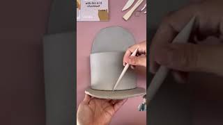 How to make a Clay Pottery clayvase diy pottery handmade claycraft ceramics claycreations [upl. by Noside]