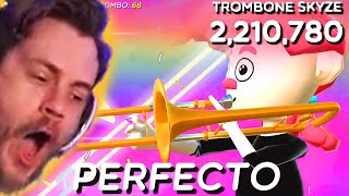 Trombone Champ  Trombone Skyze  S Rank 2210780 points in a FULL COMBO [upl. by Acissj]