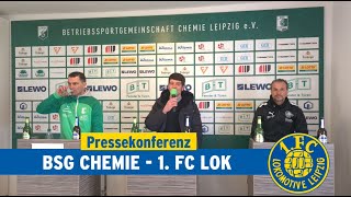 Pressekonferenz nach dem Regionalligaspiel bei Chemie Leipzig am 02042023 [upl. by Negyam]