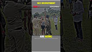 NCC RECRUITMENT PART  1 ♥️  Recruitment Of New Students In NCC  NCC Status indianarmy shorts [upl. by Malo]