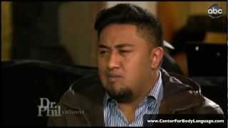 Body Language Ronaiah Tuiasosopo  Manti Teo on Dr Phil by Scott Rouse of Center for Body Language [upl. by Marguerita]