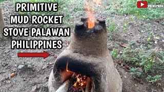 PRIMITIVE TECHNOLOGY  MUD ROCKET STOVE  PHILIPPINES [upl. by Doxia]