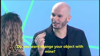 Raffaele Scircoli Mentalist Illusionist Tv Program  Cecchi Paone Sub Eng [upl. by Kama211]