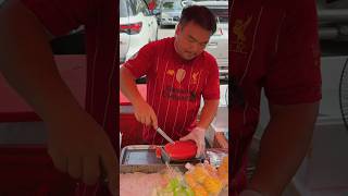 Master of cutting watermelon into pieces in an instant  Fruit Cutting Skills [upl. by Enra]