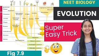 Easy TRICKS to Learn EVOLUTION of Plants  Fig 79  NEET Biology [upl. by Etoile]