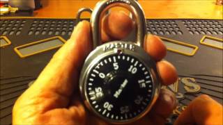 20 Decoding a Dial Combination Master Pad Lock The fast and easy way [upl. by Reisman]