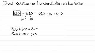 leerjaar 5 Optellen van honderdtallen en tientallen [upl. by Doroteya176]