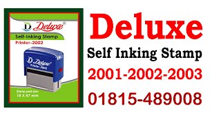 Deluxe Brand Self Inking Auto Stamp [upl. by Cherlyn277]