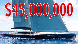 Inside a 45000000 Luxury Sailing Yacht [upl. by Rebane]