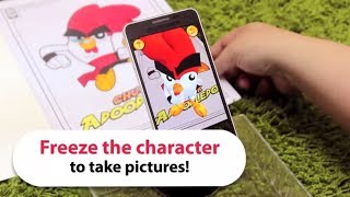 Chuck Chicken Colouring And Activity Book  AR App demo [upl. by Fadden2]