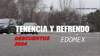 Pago de tenencia y refrendo en el EDOMEX beneficios 2024 [upl. by Aerbua905]